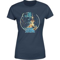 Star Wars Classic Vintage Victory Damen T-Shirt - Navy Blau - XXL von Star Wars