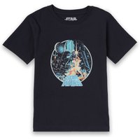 Star Wars Classic Vintage Victory Kinder T-Shirt - Navy Blau - 11-12 Jahre von Star Wars