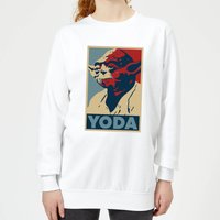 Star Wars Classic Yoda Poster Damen Pullover - Weiß - XXL von Star Wars