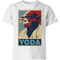 Star Wars Classic Yoda Poster Kinder T-Shirt - Weiß - 5-6 Jahre von Star Wars