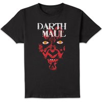 Star Wars Darth Maul Face Unisex T-Shirt - Black - L von Star Wars