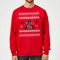 Star Wars Darth Vader Christmas Knit Weihnachtspullover – Rot - XL von Star Wars