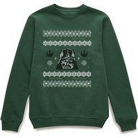 Star Wars Darth Vader Christmas Weihnachtspullover - Grün - XL von Star Wars