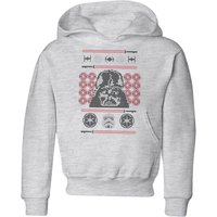 Star Wars Darth Vader Face Knit Kids' Christmas Hoodie - Grey - 11-12 Jahre von Star Wars