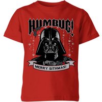 Star Wars Darth Vader Humbug Kids' Christmas T-Shirt - Red - 11-12 Jahre von Star Wars