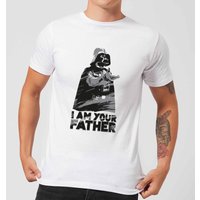 Star Wars Darth Vader I Am Your Father Sketch Men's T-Shirt - White - M von Star Wars