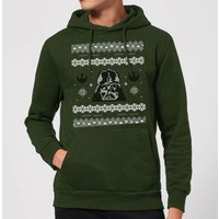 Star Wars Darth Vader Knit Christmas Hoodie - Forest Green - XL von Star Wars