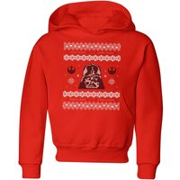 Star Wars Darth Vader Knit Kids' Christmas Hoodie - Red - 3-4 Jahre von Star Wars