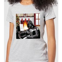Star Wars Darth Vader Piano Player Women's Christmas T-Shirt - Grey - L von Star Wars