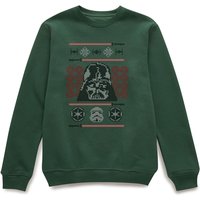 Star Wars Darth Vader Weihnachtspullover - Grün - L von Star Wars