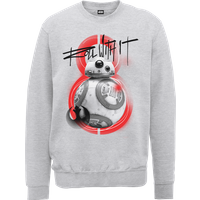 Star Wars Die letzten Jedi (The Last Jedi) BB8 Roll With IT Grau Pullover - S von Star Wars