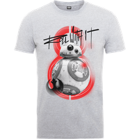 Star Wars Die letzten Jedi (The Last Jedi) BB8 Roll With IT Grau T-Shirt - M von Star Wars