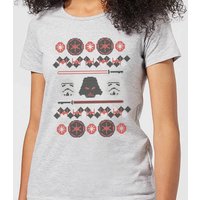 Star Wars Empire Knit Women's Christmas T-Shirt - Grey - 3XL von Star Wars