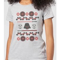 Star Wars Empire Knit Women's Christmas T-Shirt - Grey - L von Star Wars
