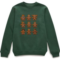 Star Wars Gingerbread Characters Green Christmas Sweatshirt - L von Star Wars