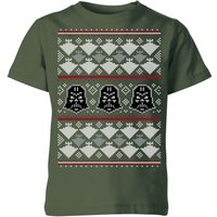Star Wars Imperial Darth Vader Kids' Christmas T-Shirt - Forest Green - 9-10 Jahre von Star Wars