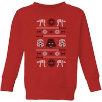 Star Wars Imperial Knit Kinder Weihnachtspullover – Rot - 3-4 Jahre von Star Wars