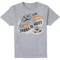 Star Wars Jabba Loans Unisex T-Shirt - Grey - M von Star Wars