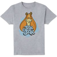 Star Wars Jar Jar Unisex T-Shirt - Grey - 4XL von Star Wars