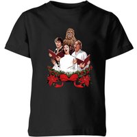Star Wars Jedi Carols Kids' Christmas T-Shirt - Black - 7-8 Jahre von Star Wars