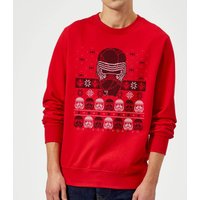 Star Wars Kylo Ren Ugly Holiday Sweatshirt - Red - XL von Star Wars