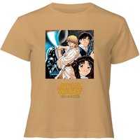 Star Wars Manga Style Women's Cropped T-Shirt - Tan - XL von Star Wars