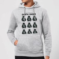 Star Wars Many Faces Of Darth Vader Hoodie - Grau - XXL von Star Wars