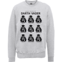 Star Wars Many Faces Of Darth Vader Pullover - Grau - XXL von Star Wars