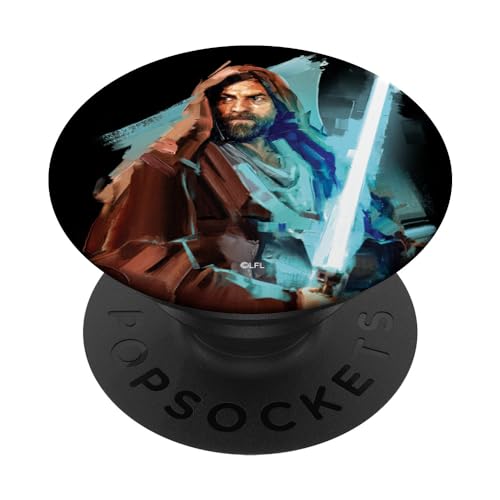 Star Wars Obi-Wan Kenobi Lightsaber PopSockets mit austauschbarem PopGrip von Star Wars
