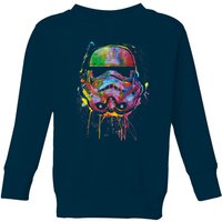 Star Wars Paint Splat Stormtrooper Kids' Sweatshirt - Navy - 5-6 Jahre von Star Wars