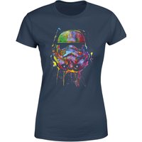 Star Wars Paint Splat Stormtrooper Women's T-Shirt - Navy - XS von Star Wars