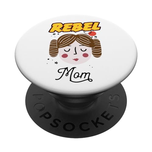 Star Wars Princess Leia Rebel Mom Mother's Day PopSockets mit austauschbarem PopGrip von Star Wars
