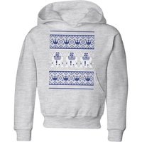 Star Wars R2-D2 Knit Kids' Christmas Hoodie - Grey - 3-4 Jahre von Star Wars