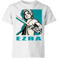 Star Wars Rebels Ezra Kinder T-Shirt - Weiß - 5-6 Jahre von Star Wars