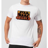Star Wars Rebels Logo Herren T-Shirt - Weiß - L von Star Wars