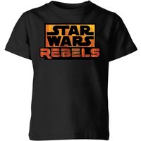 Star Wars Rebels Logo Kinder T-Shirt - Schwarz - 7-8 Jahre von Star Wars