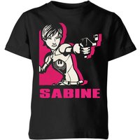 Star Wars Rebels Sabine Kinder T-Shirt - Schwarz - 11-12 Jahre von Star Wars