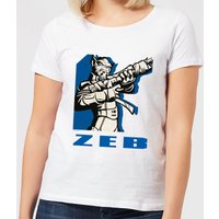 Star Wars Rebels Zeb Damen T-Shirt - Weiß - XL von Star Wars