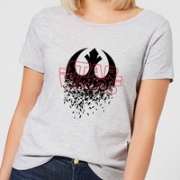 Star Wars Shattered Emblem Damen T-Shirt - Grau - XXL von Star Wars