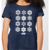 Star Wars Snowflake Damen T-Shirt - Navy Blau - L von Star Wars