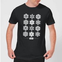 Star Wars Snowflake Mens T-Shirt - Schwarz - XL von Star Wars