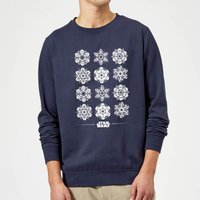 Star Wars Snowflake Weihnachtspullover – Navy - S von Star Wars