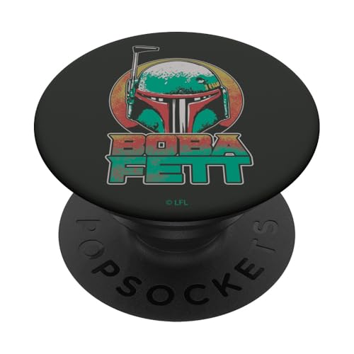 Star Wars The Book Of Boba Fett Vintage Bounty Hunter Icon PopSockets mit austauschbarem PopGrip von Star Wars