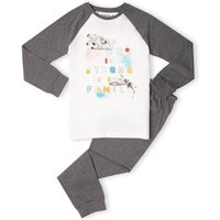 Star Wars The Force Is Strong In Our Family Kids' Pyjamas - White/Grey - 3-4 Jahre von Star Wars
