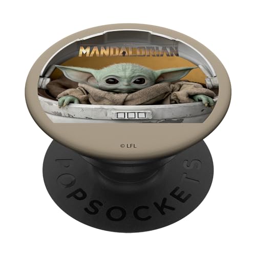 Star Wars The Mandalorian The Child Big Eyes Portrait Logo PopSockets mit austauschbarem PopGrip von Star Wars
