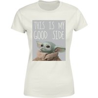 Star Wars The Mandalorian The Child Good Side Women's T-Shirt - Cream - L von Star Wars