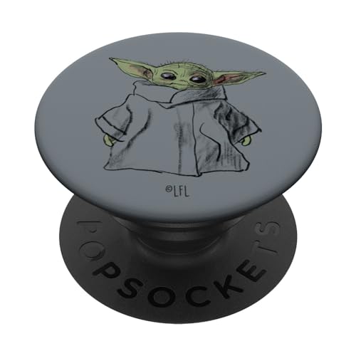 Star Wars The Mandalorian The Child Illustration PopSockets mit austauschbarem PopGrip von Star Wars