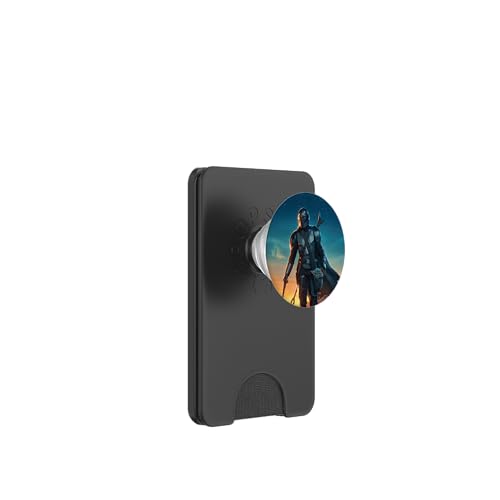 Star Wars The Mandalorian and Grogu Sunset Poster PopSockets PopWallet für MagSafe von Star Wars