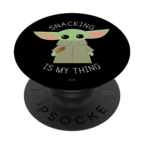 Star Wars The Mandalorian the Child Snacking is My Thing PopSockets mit austauschbarem PopGrip von Star Wars