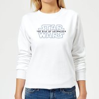 Star Wars The Rise Of Skywalker Logo Women's Sweatshirt - White - XXL von Star Wars